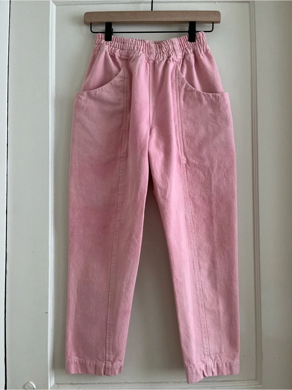 Elizabeth Suzann Clyde Pants Size 0S Short Petite Garment Dye Petal Pink